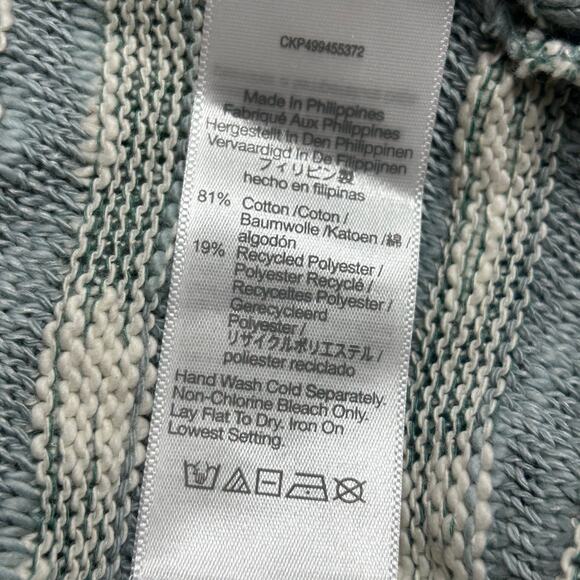 Madewell Women's Crewneck Slouch Knit Sweater Stripe Blue Horizon XS New - Picture 9 of 9